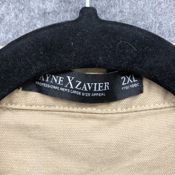 Wayne x Zavier Canvas Chore Jacket Mens 2XL Shacket Khaki Beige Utility Outdoor - Picture 6 of 11